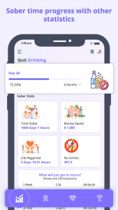 اسکرین شات برنامه Quit Drinking – Stay Sober 2