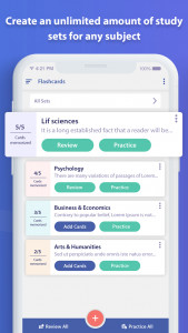 اسکرین شات برنامه Study Flashcards – Review and 2