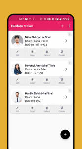 اسکرین شات برنامه Marriage Bio Data Maker 1