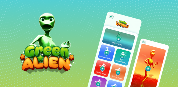 اسکرین شات 1 برنامه The green alien dance