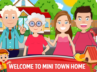 اسکرین شات بازی Mini town : home family game 1