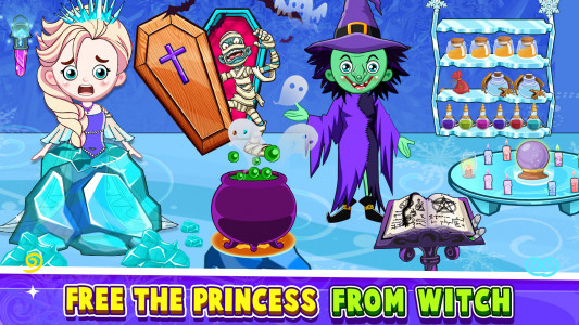 اسکرین شات برنامه My Mini Town-Ice Princess Game 3