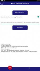 اسکرین شات برنامه Download Video for Pinterest 1