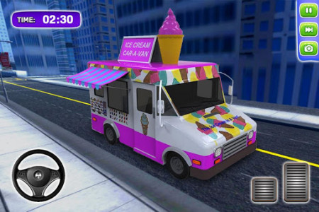 اسکرین شات بازی Food Truck Driver - Cafe Truck Driving Games 2