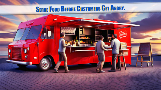 اسکرین شات 1 بازی Food Truck Driver - Cafe Truck