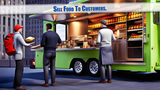 اسکرین شات 2 بازی Food Truck Driver - Cafe Truck