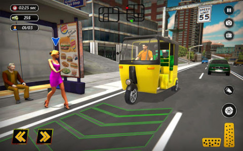 اسکرین شات برنامه Tuk Tuk Auto Rickshaw City Driver: New Game 2020 6