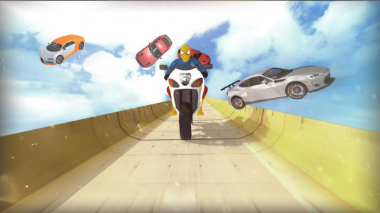 اسکرین شات بازی Super Hero Bike Mega Ramp 5