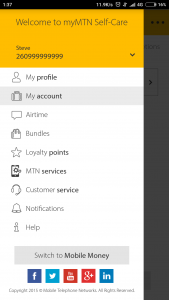 اسکرین شات برنامه MyMTN 3
