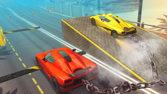 اسکرین شات بازی Chained Cars Against Ramp 3D 6