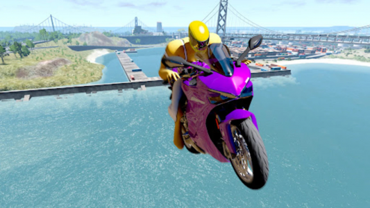 اسکرین شات بازی Super Hero Game - Bike Game 3D 4