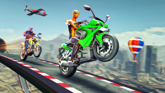 اسکرین شات بازی Super Hero Game - Bike Game 3D 1