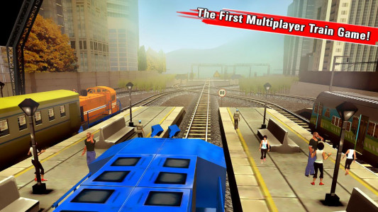 اسکرین شات بازی Train Racing Games 3D 2 Player 1