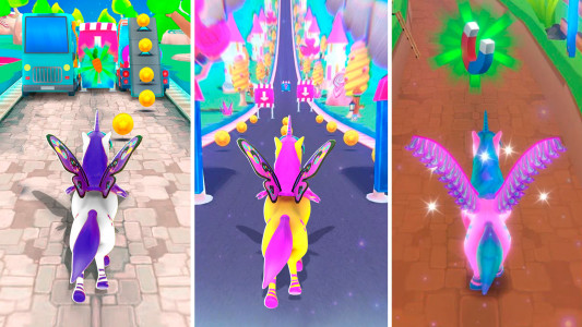 اسکرین شات 5 بازی Unicorn Dash: Fun Runner 2