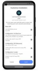 اسکرین شات 2 برنامه SAI: Split APKs Installer
