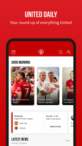 اسکرین شات برنامه Manchester United Official App 4