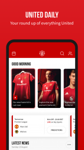 اسکرین شات برنامه Manchester United Official App 4