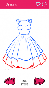 اسکرین شات برنامه How to Draw Fashion Dress & Clothes Step by Step 3