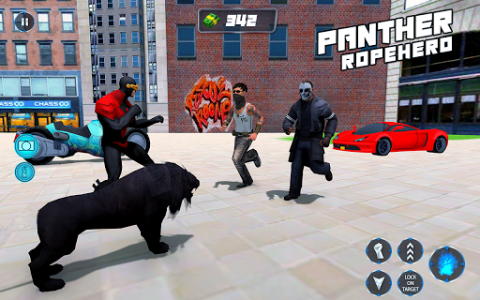 اسکرین شات برنامه Multi Panther Rope Hero: Miami Crime City Battle 8