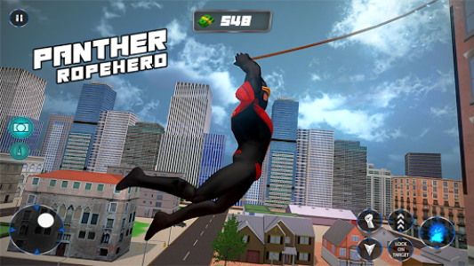 اسکرین شات برنامه Multi Panther Rope Hero: Miami Crime City Battle 2