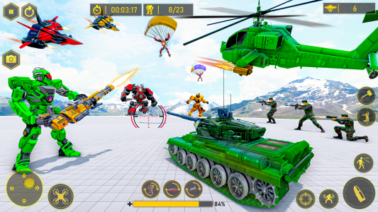 اسکرین شات بازی Army Bus Dragon Robot Car Game 4