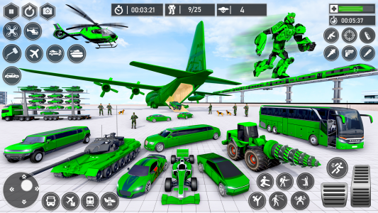 اسکرین شات بازی Army Bus Dragon Robot Car Game 1