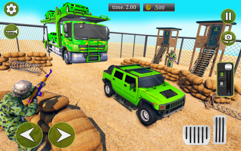 اسکرین شات برنامه US Army Transporter Truck Game 1