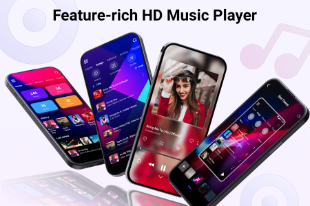 اسکرین شات 1 برنامه Music Player