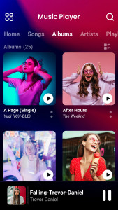 اسکرین شات برنامه music player 4