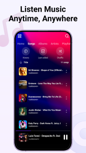 اسکرین شات برنامه Music Player 4