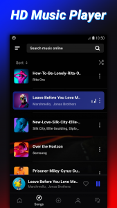 اسکرین شات برنامه mp3, music player 3