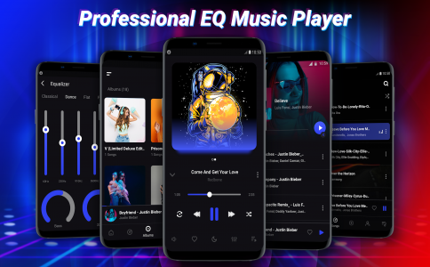 اسکرین شات برنامه mp3, music player 1