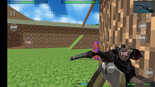 اسکرین شات بازی Paintball shooting war game: blocky gun paintball 7