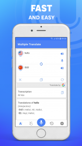 اسکرین شات 2 برنامه Speak and Translate: Translate