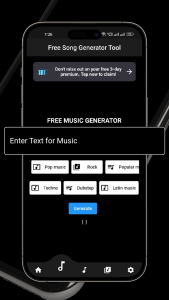 اسکرین شات 2 برنامه AI Music Generator - Musicia