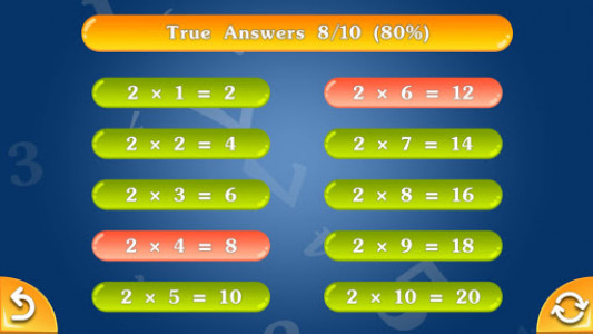 اسکرین شات بازی Multiplication and Division Tables. Training. 4