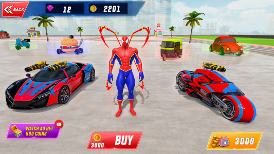 اسکرین شات 5 بازی Spider Robot Hero Car Games