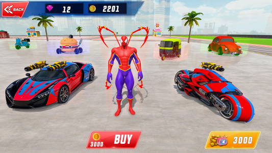 اسکرین شات 5 بازی Spider Robot Hero Car Games