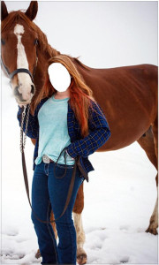 اسکرین شات 1 برنامه Girl Horse Photo Suit