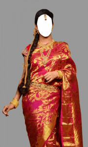 اسکرین شات 3 برنامه Women Saree Photo Maker
