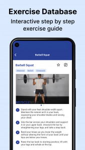 اسکرین شات 2 برنامه MuscleWiki: Workout & Fitness