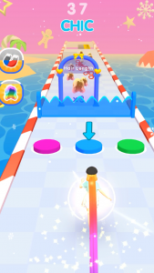 اسکرین شات بازی Dancing Hair - Music Race 3D 3