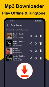 اسکرین شات 4 برنامه Play Music Offline Mp3 Player
