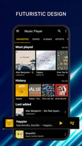 اسکرین شات برنامه Mp3 Player - Best Free Music Player 2021 2