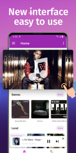 اسکرین شات برنامه Music Player - Unlimited Offline & Online Music 1