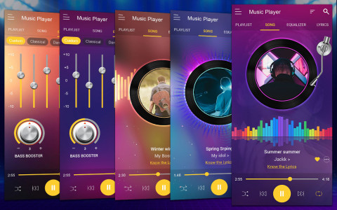 اسکرین شات 2 برنامه Music Player - MP3 Player