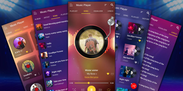 اسکرین شات 1 برنامه Music Player - MP3 Player
