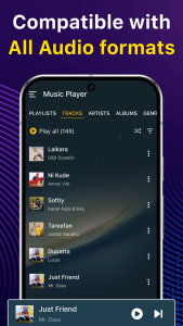 اسکرین شات 2 برنامه Music Player & MP3 Player
