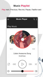 اسکرین شات برنامه MP3 Music Player - Audio Beats  & Equalizer 4