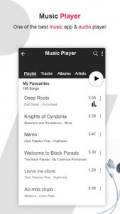 اسکرین شات برنامه MP3 Music Player - Audio Beats  & Equalizer 1